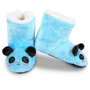 ~Almost GONE~ Adorable Blue Panda Slippers